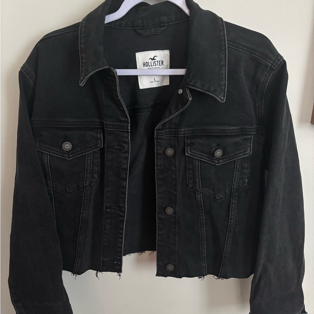 Hollister Women's Dark Denim Jacket